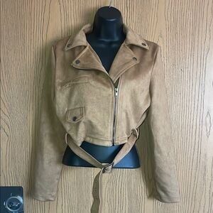 ❄️3/$15❄️ Tan Suede Women's Jacket